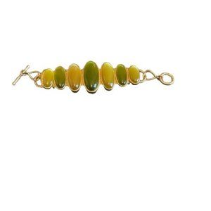 Stunning Green and Yellow-Golds bracelet